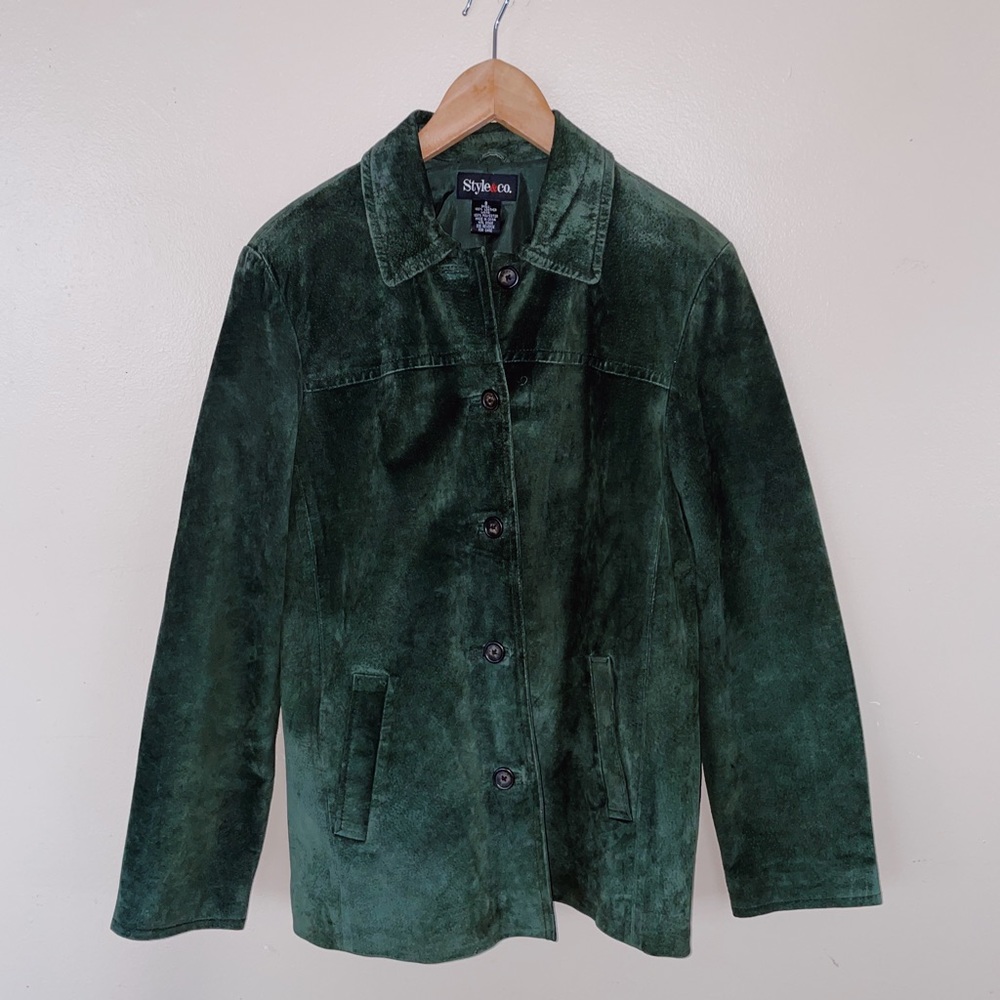 Vintage Style & Co. Leather Blazer Jacket